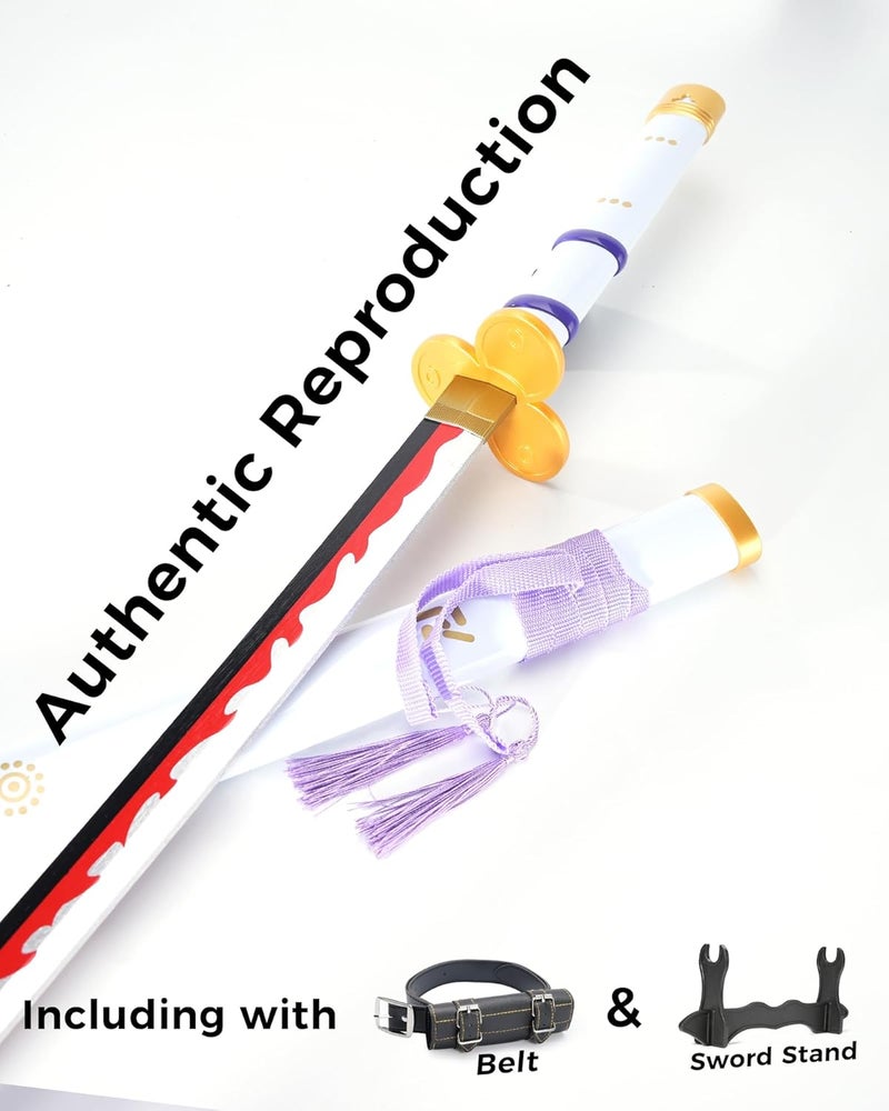 Cold Blade Katana Sword - 41 inches Katana Replica with Holster Belt and Display Stand - Sword with Authentic Design - Image 2